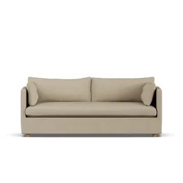 Linnevik sofa - Same Sand 6672-witgeoliede eiken, 3-zits, met rok - 1898