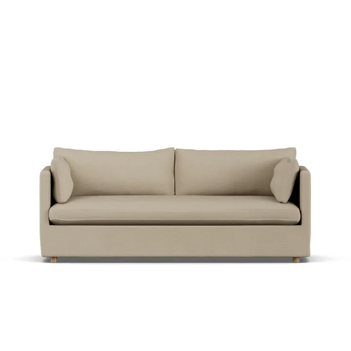 Linnevik sofa - Same Sand 6672-witgeoliede eiken, 3-zits, met rok - 1898