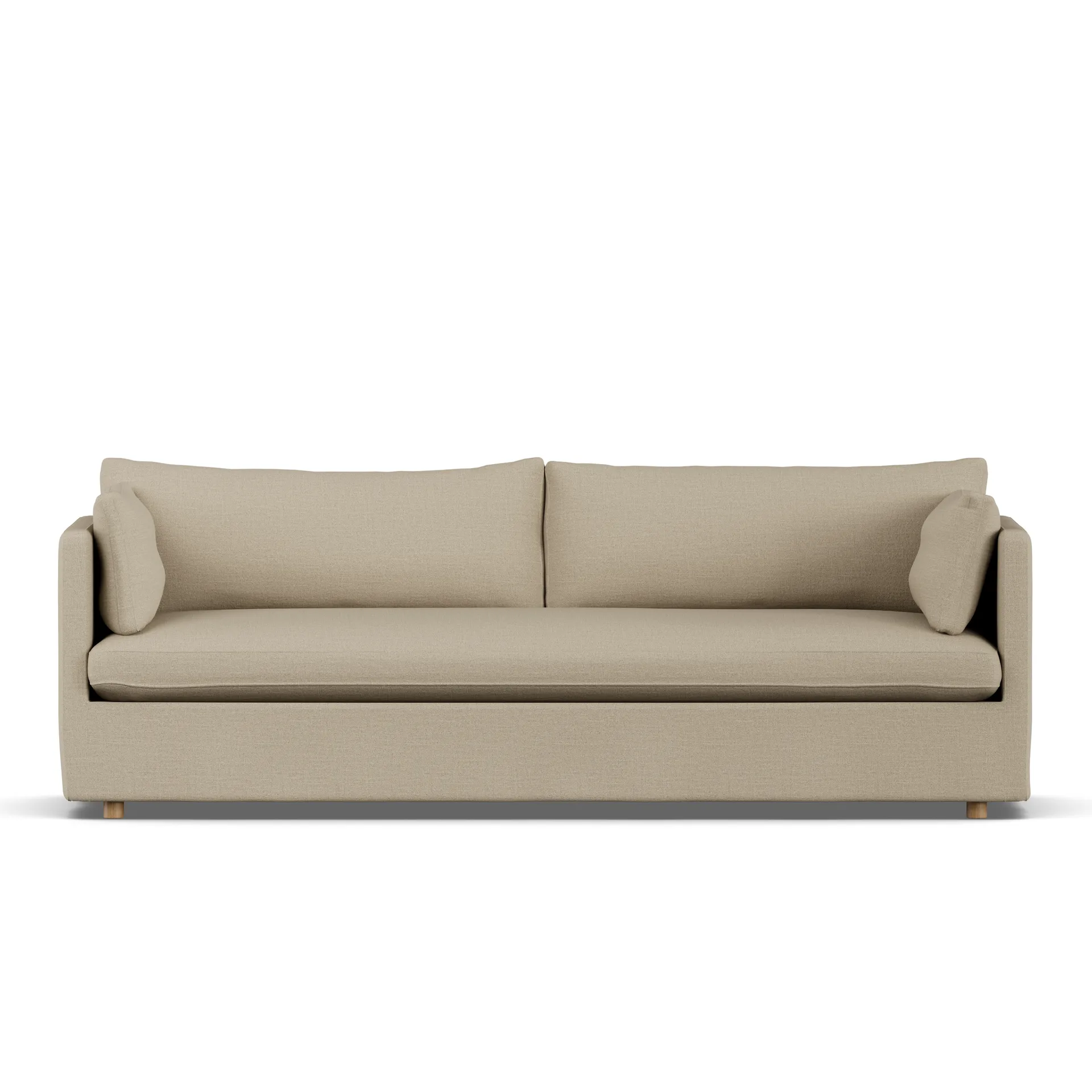 Linnevik sofa, Same Sand 6672-witgeoliede eiken, 4-zits, met rok 1898