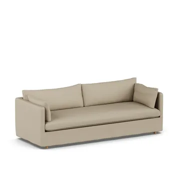 Linnevik sofa - Same Sand 6672-witgeoliede eiken, 4-zits, met rok - 1898