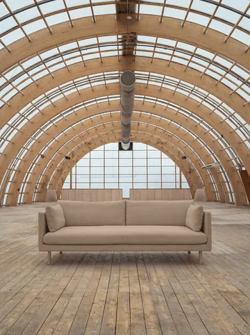 Linnevik sofa - Same Sand 6672-witgeoliede eiken, 4-zits - 1898