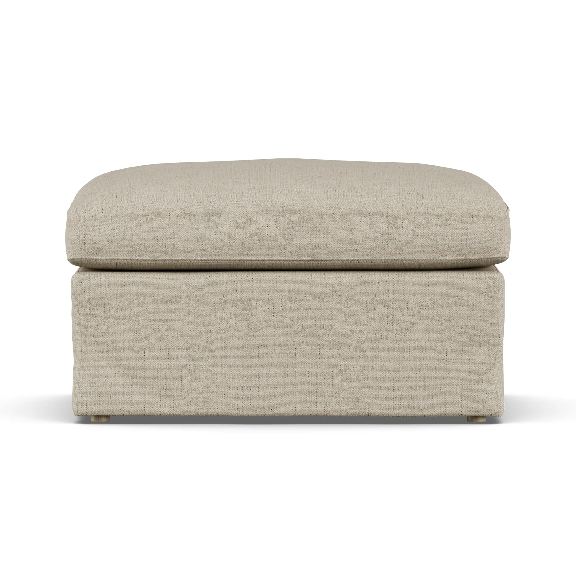 Linnevik voetenbank, Bern Beige 0341-witgeoliede eiken, met rok 1898