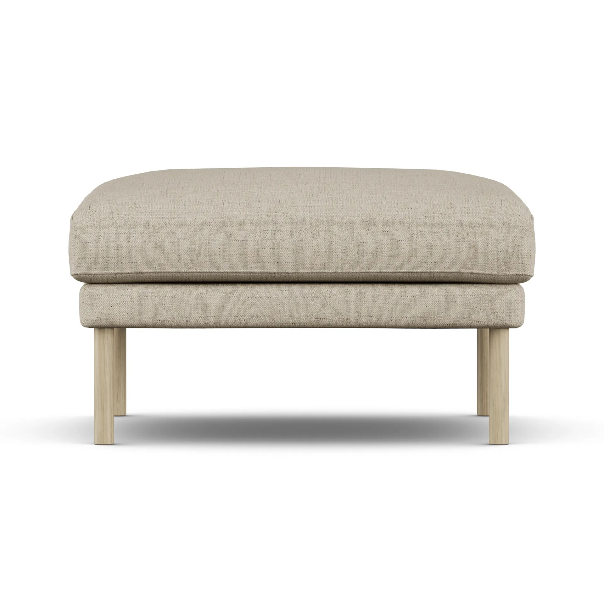 Linnevik voetenbank, Bern Beige 0341-witgeoliede eiken, zonder rok 1898