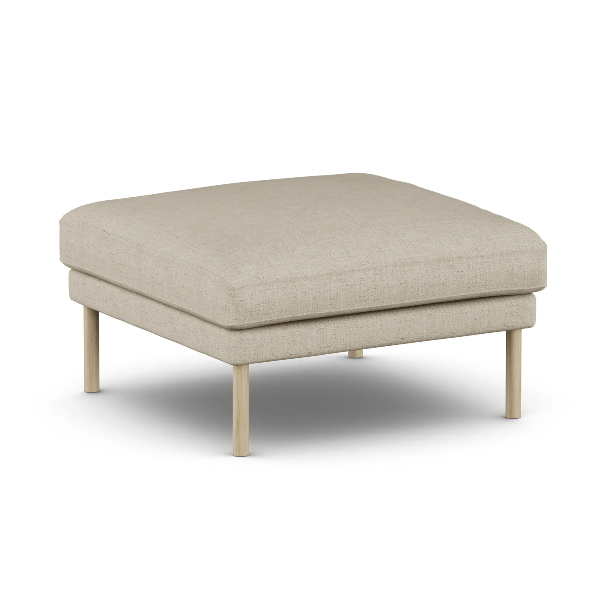 Linnevik voetenbank, Bern Beige 0341-witgeoliede eiken, zonder rok 1898