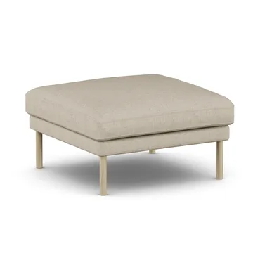 Linnevik voetenbank - Bern Beige 0341-witgeoliede eiken, zonder rok - 1898