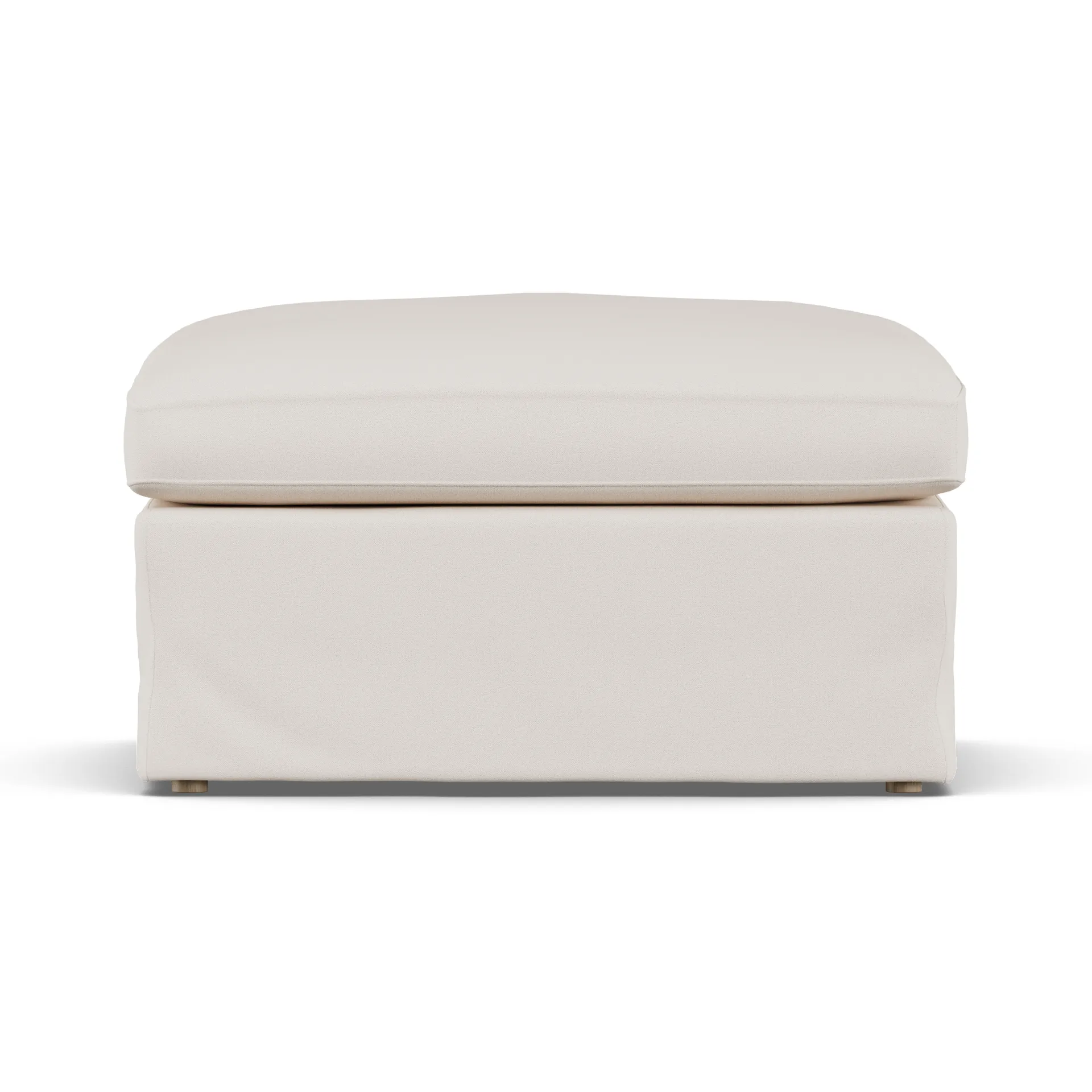 Linnevik voetenbank, Caleido Beige 9600-witgeoliede eiken, met rok 1898