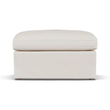 Linnevik voetenbank - Caleido Beige 9600-witgeoliede eiken, met rok - 1898
