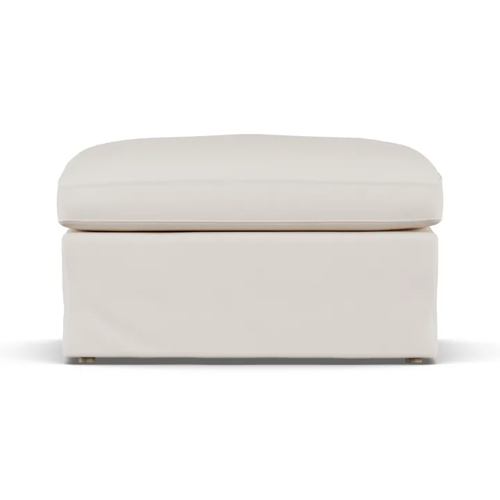 Linnevik voetenbank - Caleido Beige 9600-witgeoliede eiken, met rok - 1898