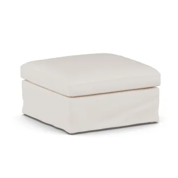 Linnevik voetenbank - Caleido Beige 9600-witgeoliede eiken, met rok - 1898