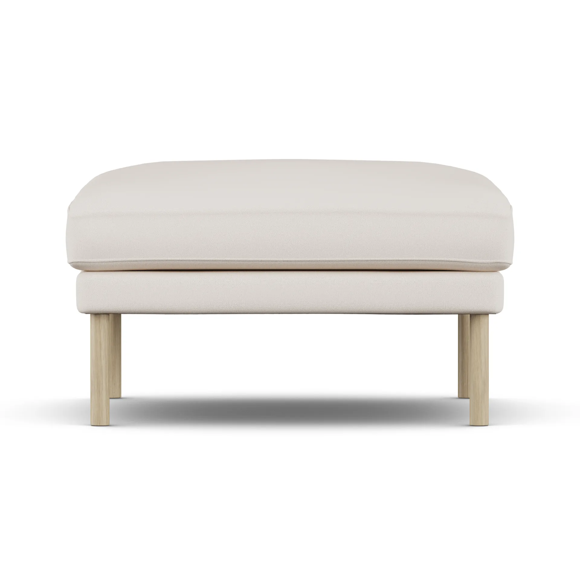 Linnevik voetenbank, Caleido Beige 9600-witgeoliede eiken, zonder rok 1898