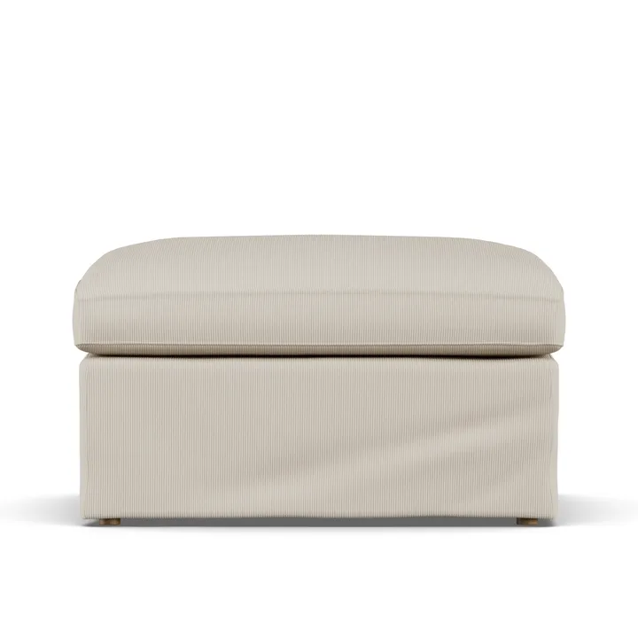 Linnevik voetenbank - Jump Beige 1956-witgeoliede eiken, met rok - 1898