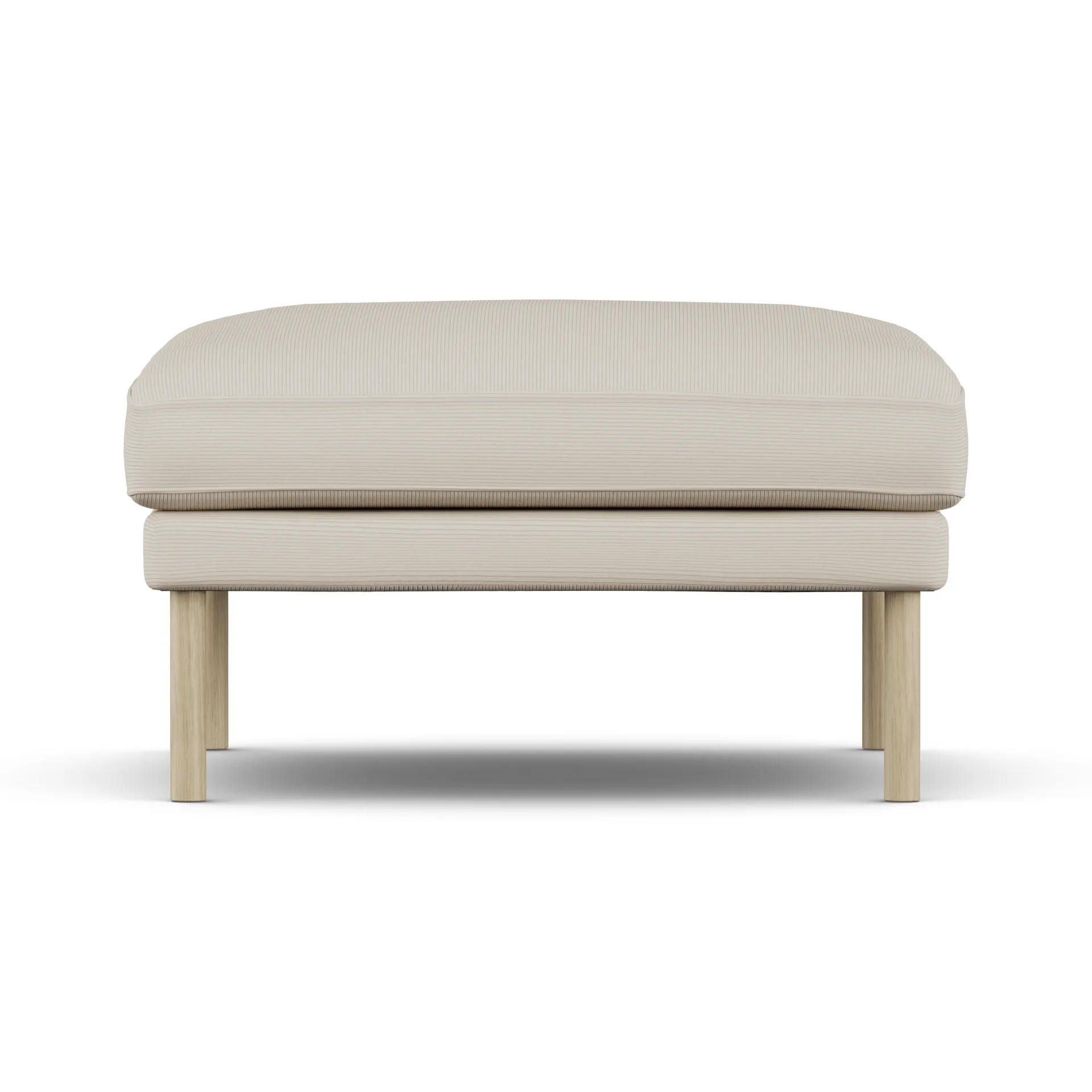 Linnevik voetenbank, Jump Beige 1956-witgeoliede eiken, zonder rok 1898