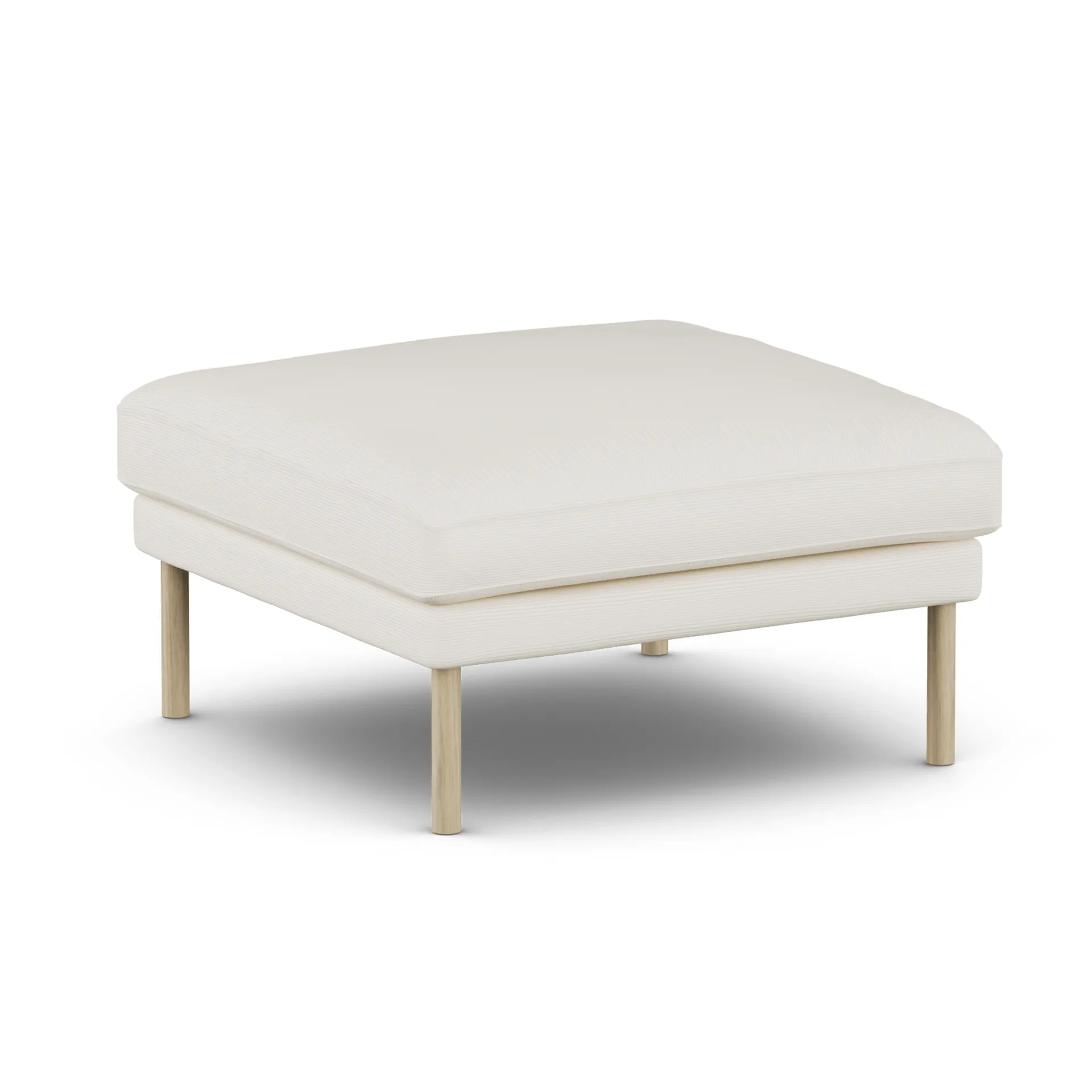 Linnevik voetenbank, Jump Off White 1954-witgeoliede eiken, zonder rok 1898