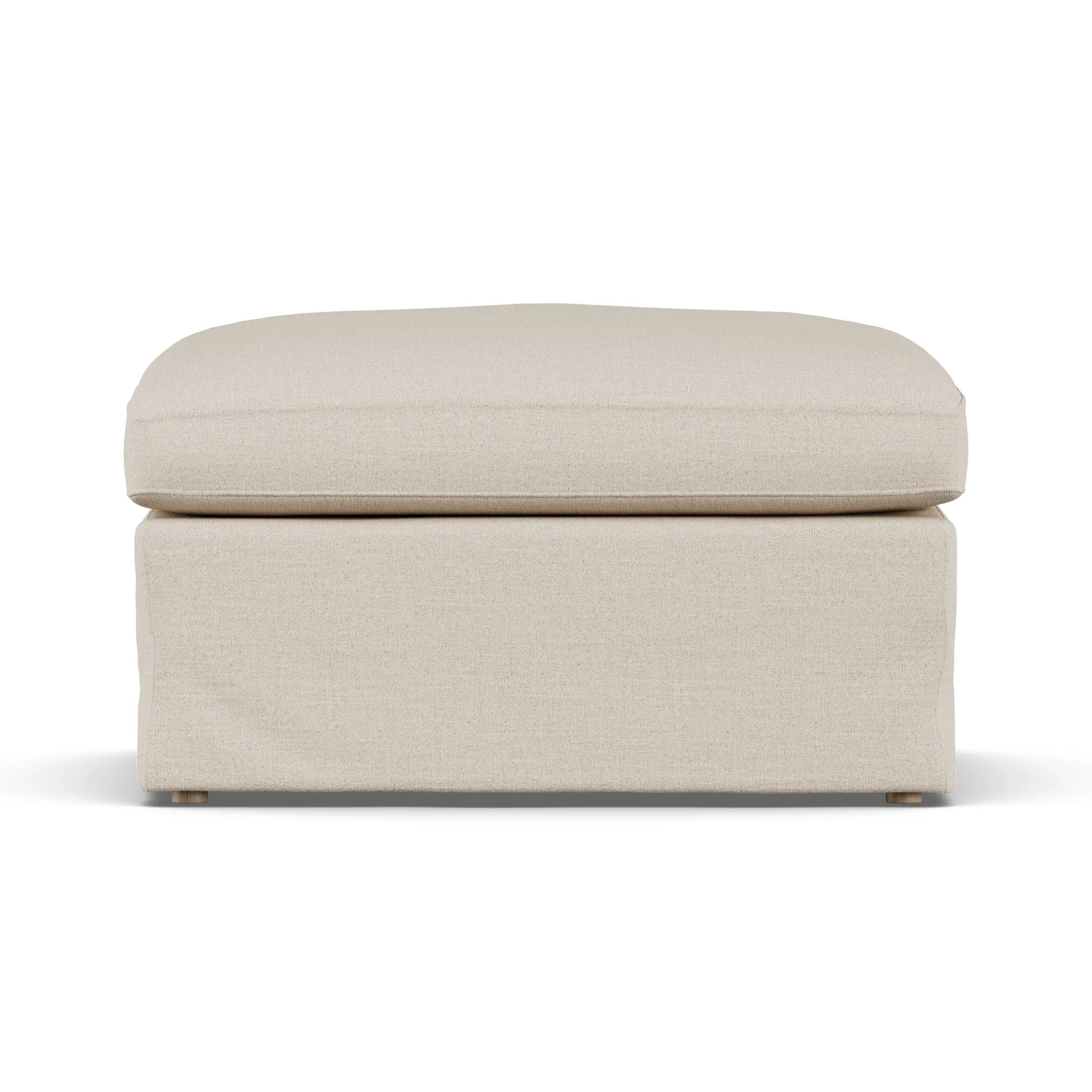 Linnevik voetenbank, Same Beige 6670-witgeoliede eiken, met rok 1898