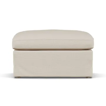 Linnevik voetenbank - Same Beige 6670-witgeoliede eiken, met rok - 1898