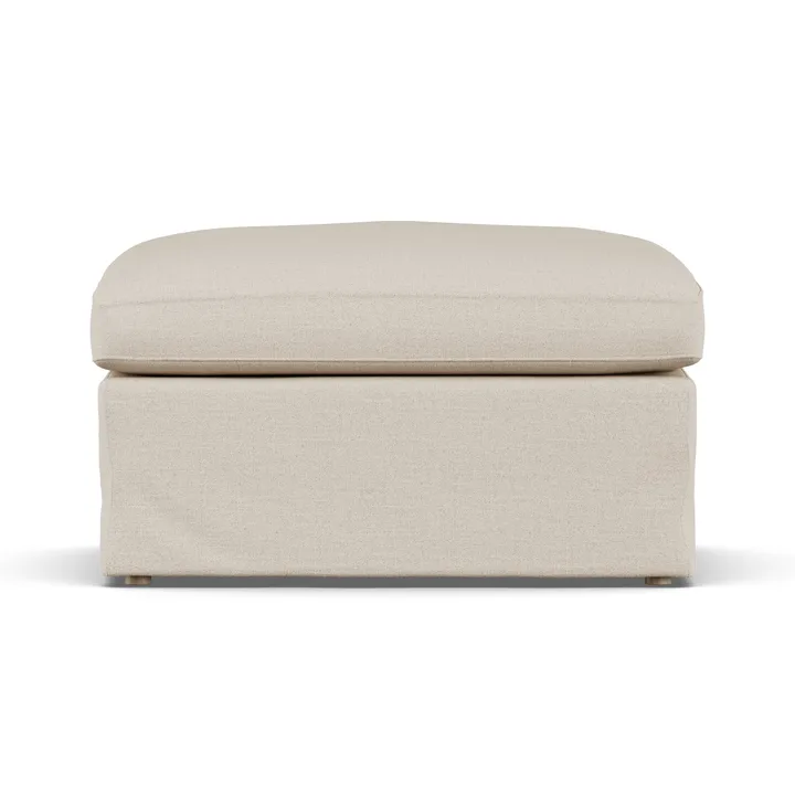 Linnevik voetenbank - Same Beige 6670-witgeoliede eiken, met rok - 1898