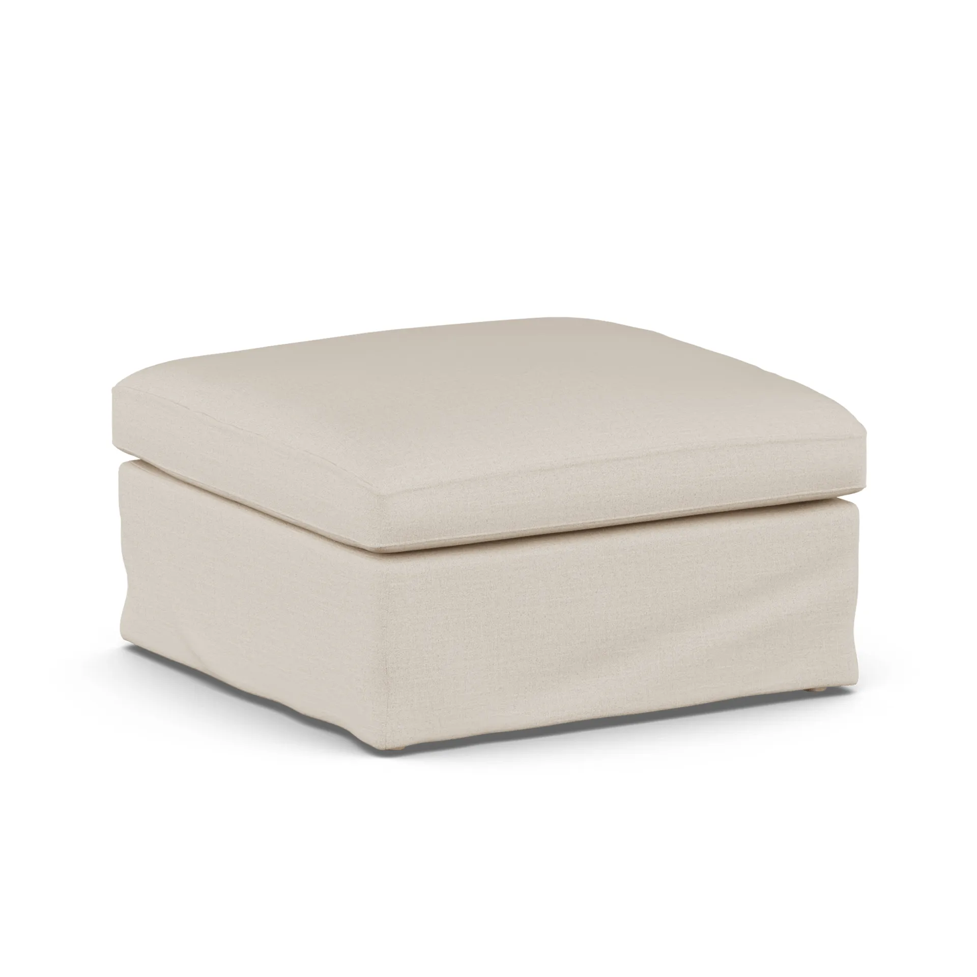 Linnevik voetenbank, Same Beige 6670-witgeoliede eiken, met rok 1898