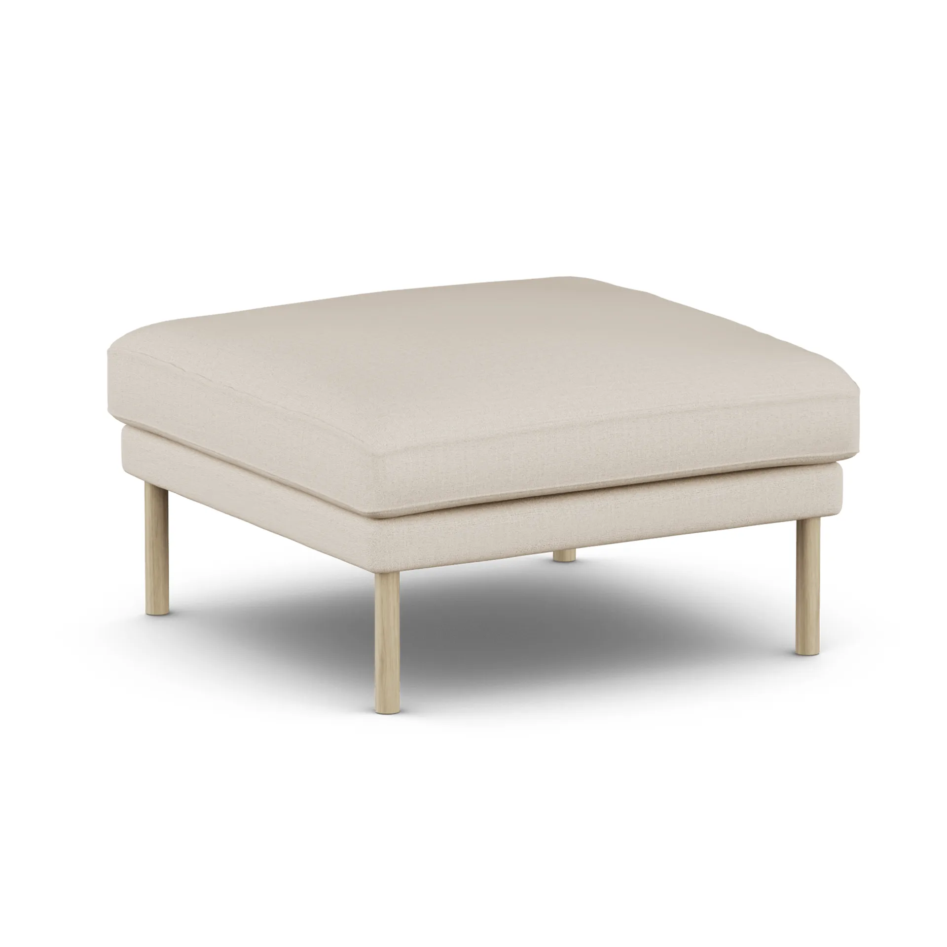 Linnevik voetenbank, Same Beige 6670-witgeoliede eiken, zonder rok 1898