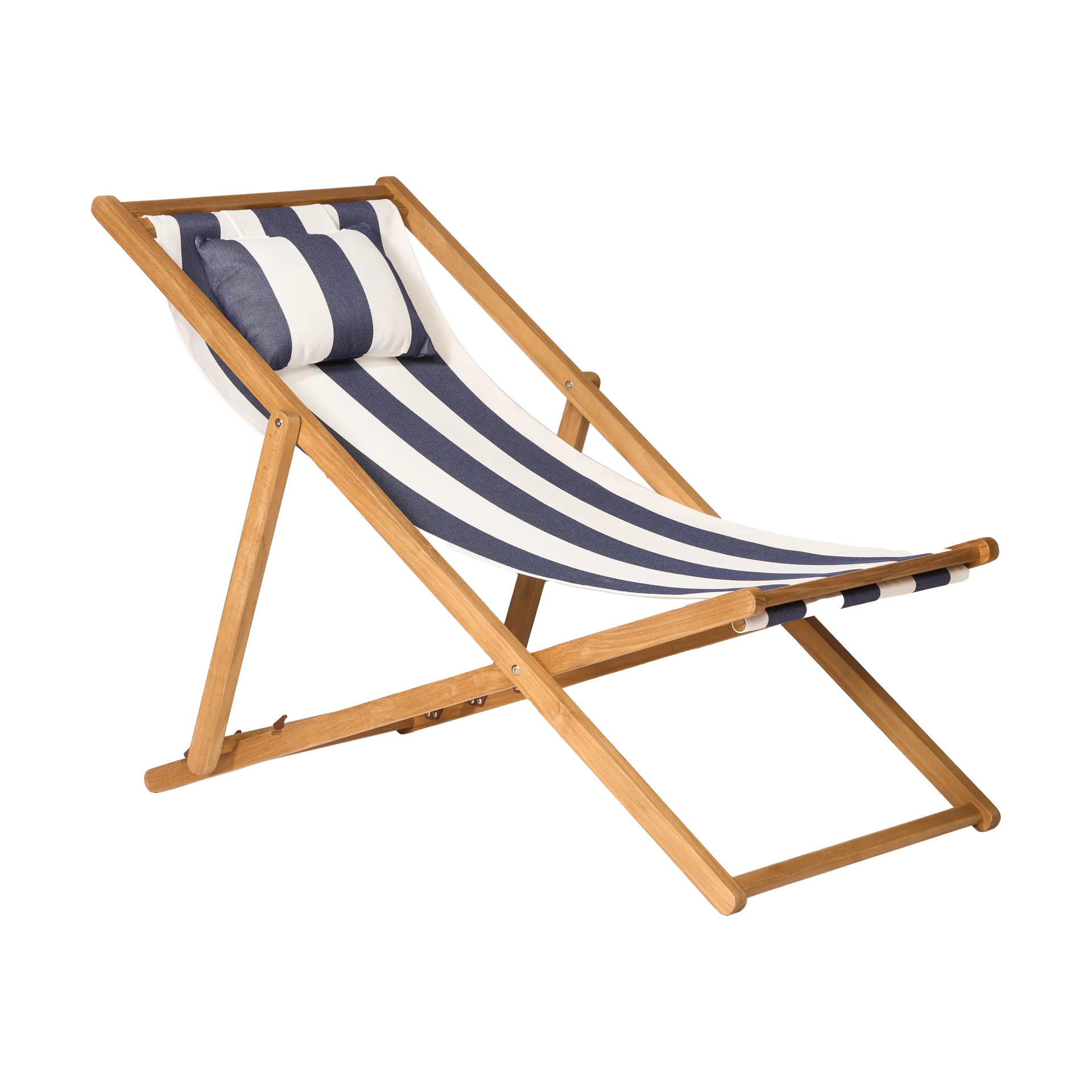 Lyckesand ligstoel, Teak-blue 1898