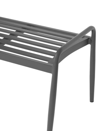 Messina bank 51x124 cm - Anthracite - 1898