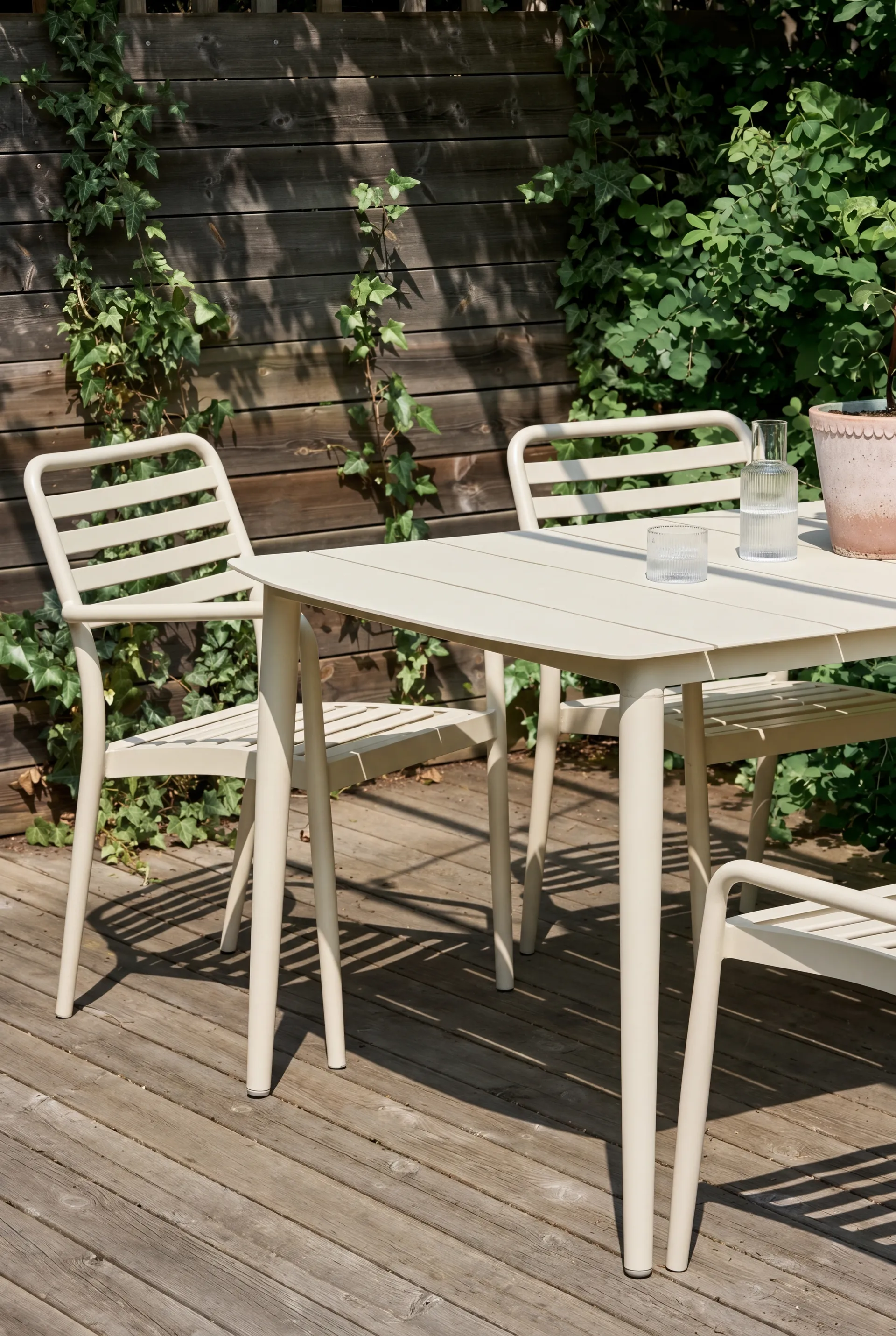 Messina stoel met armleuningen, Off white 1898