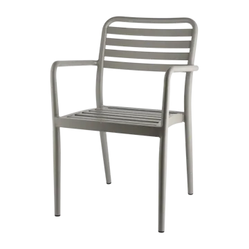 Messina stoel met armleuningen - Taupe - 1898