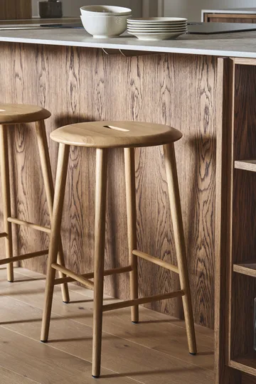 Norrabo barkruk 65 cm - Natuur gelakt eiken - 1898