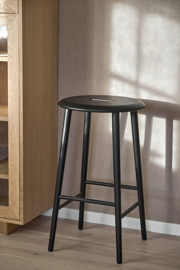 Norrabo barkruk 65 cm - Zwart gelakt eiken - 1898