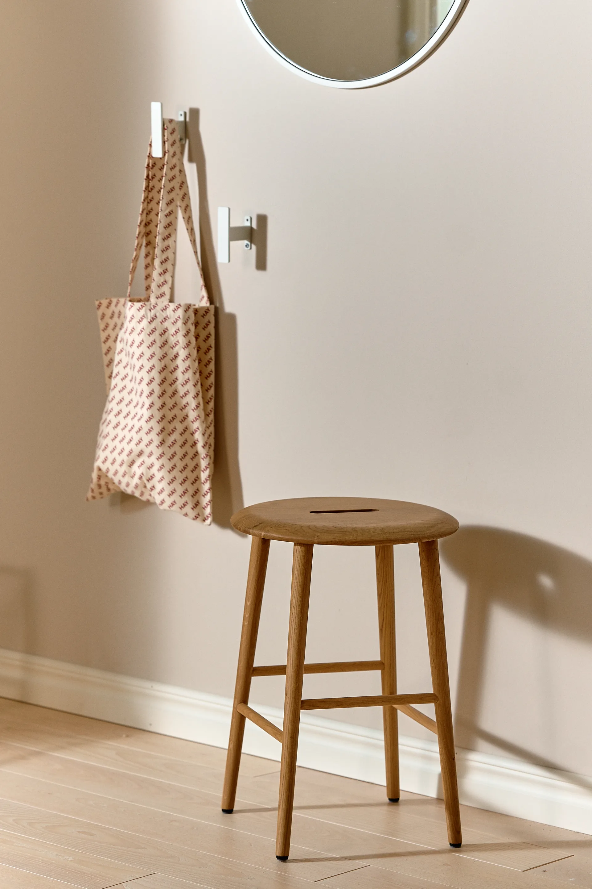 Norrabo kruk 45 cm, Natuur gelakt eiken 1898