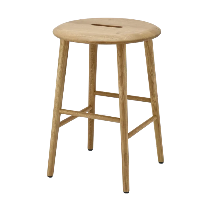 Norrabo ronde kruk 53 cm - Natuur gelakt eiken, Ø38x53 cm - 1898