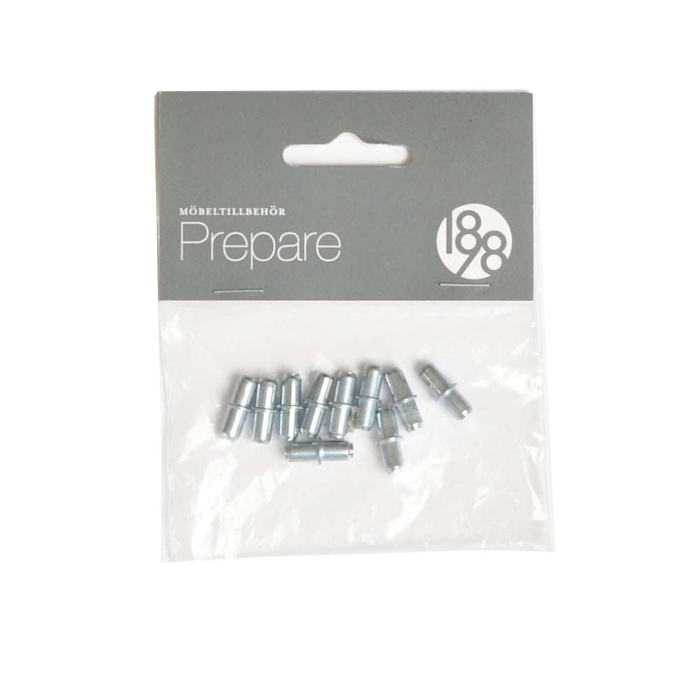 1898 Prepare plankdragers chroom, 5x16mm, 10 st. | Scandinavisch Interieur | Zilverkleurig