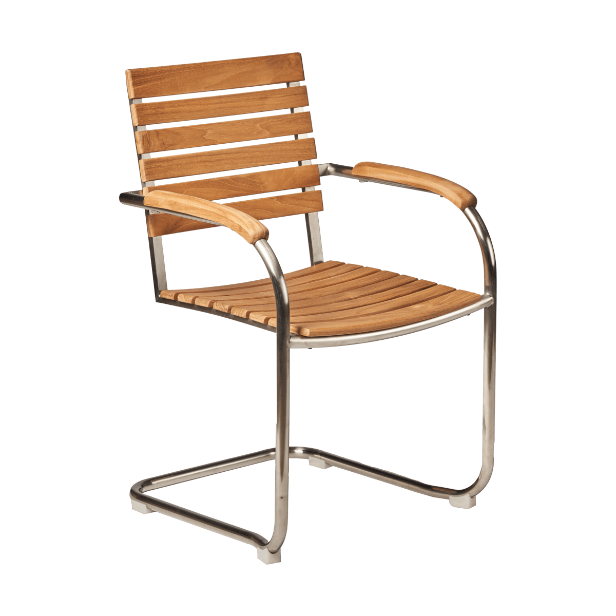 1898 Rörvik eetkamerstoel Teak-roestvrij staal | Scandinavisch Interieur | Tuinstoelen | Bruin