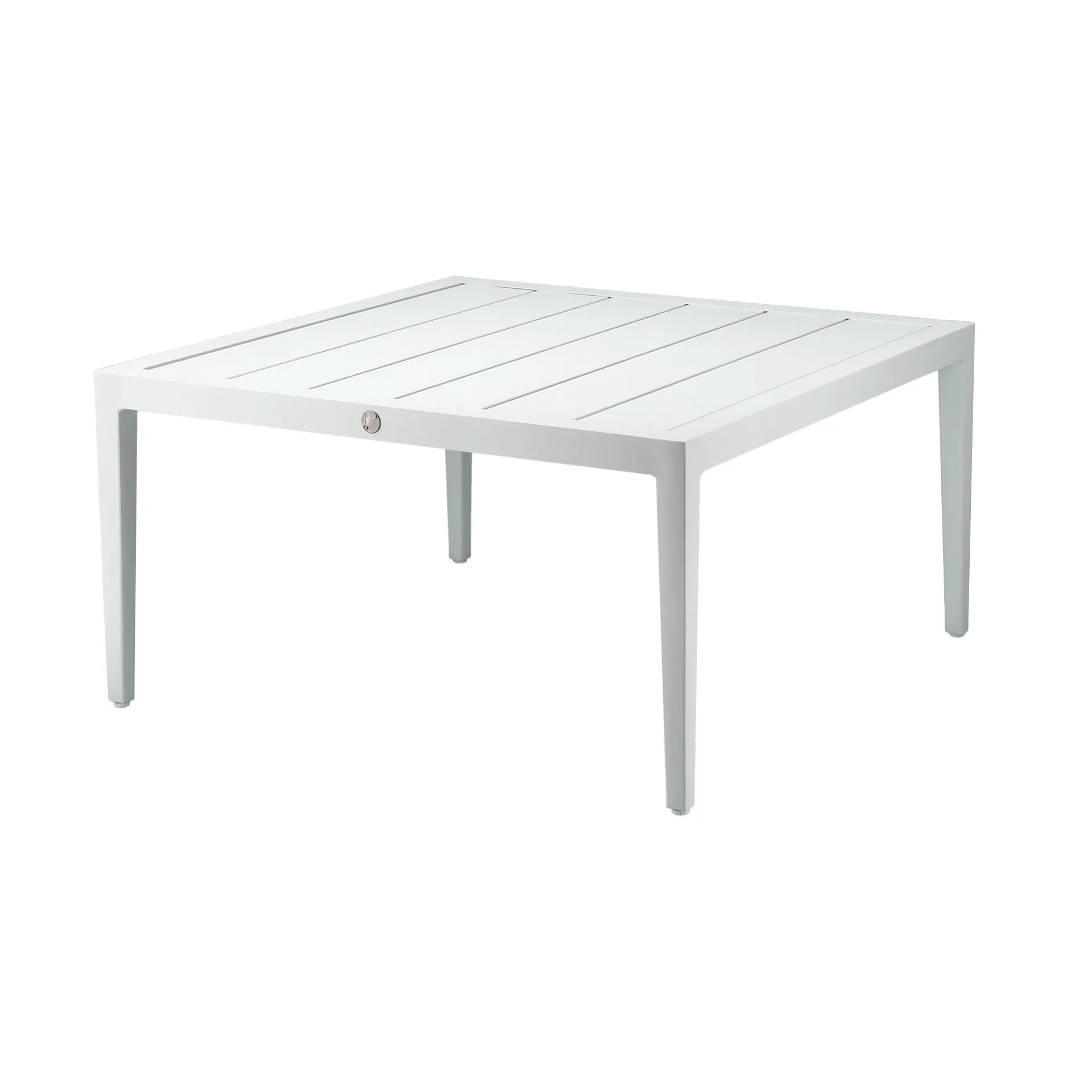 Santander salontafel 78x78x40 cm, Wit aluminium 1898
