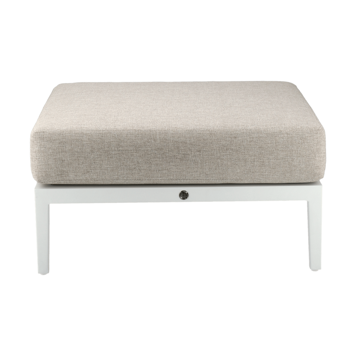 1898 Santander voetenbankje Wit-beige | Scandinavisch Interieur | Wit