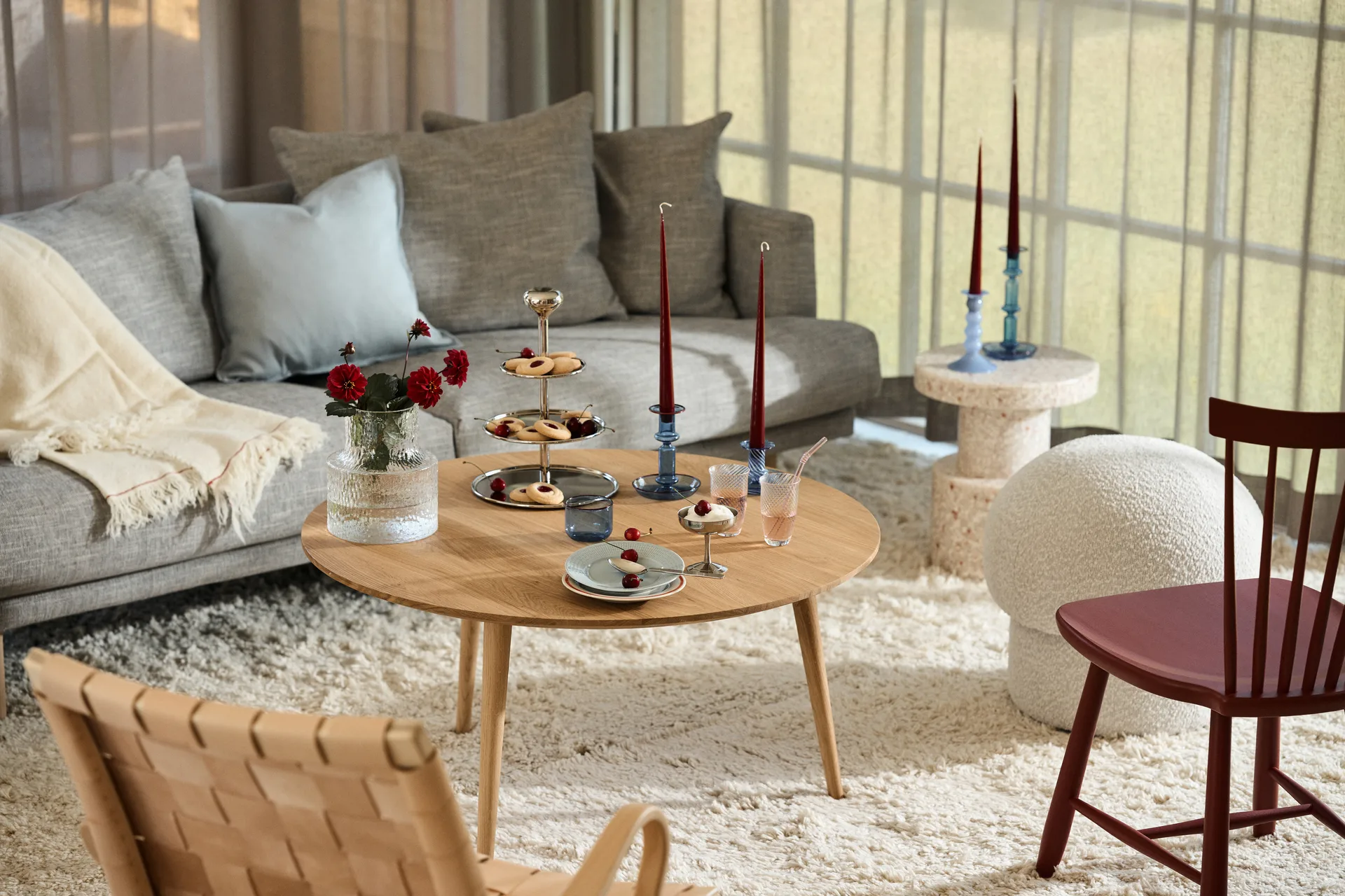 Sjövik sofa, Bern Beige 0341-geolied eik, 3-zits 1898