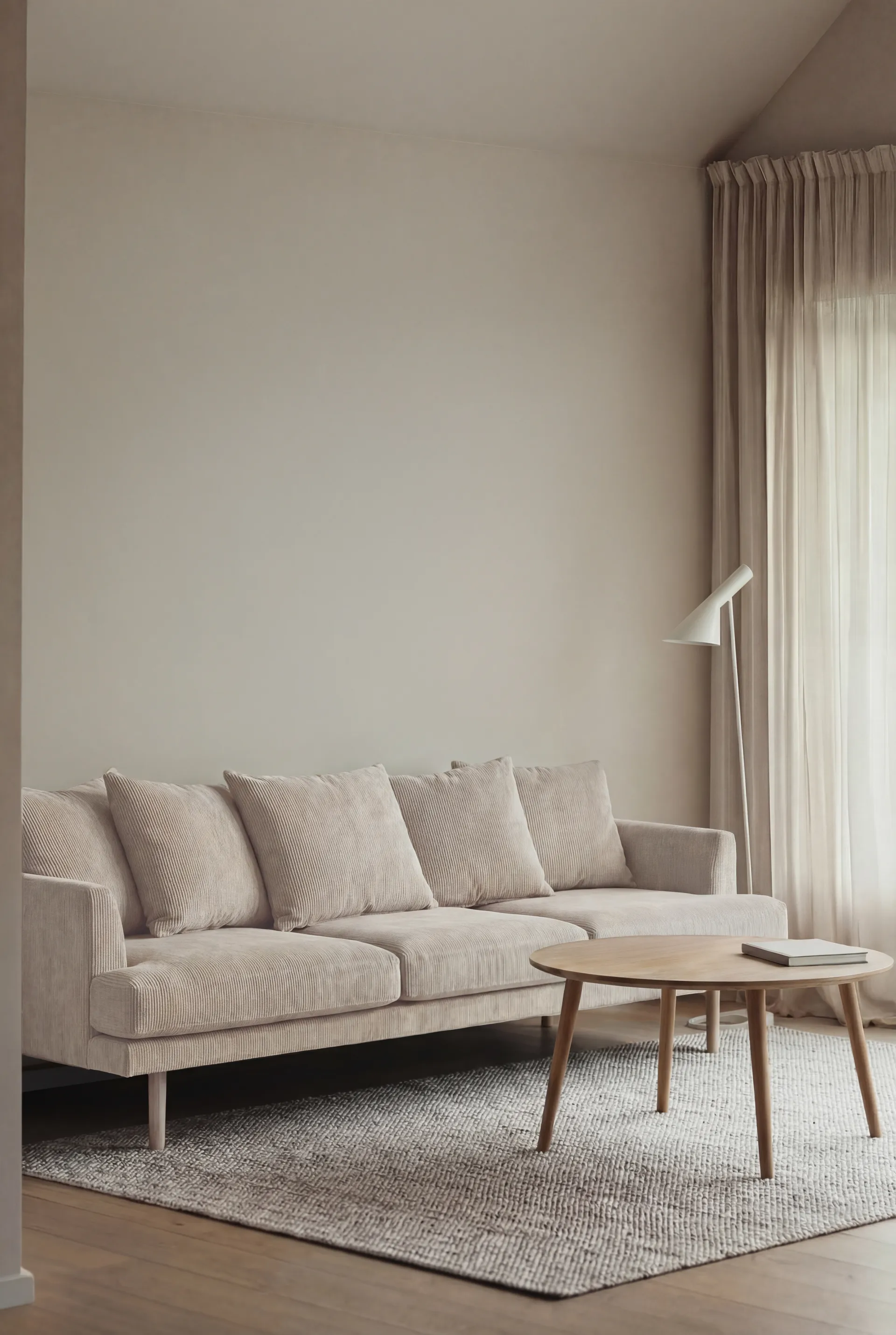 Sjövik sofa, Jump Beige 1956-witgeoliede eiken, 3,5-zits 1898