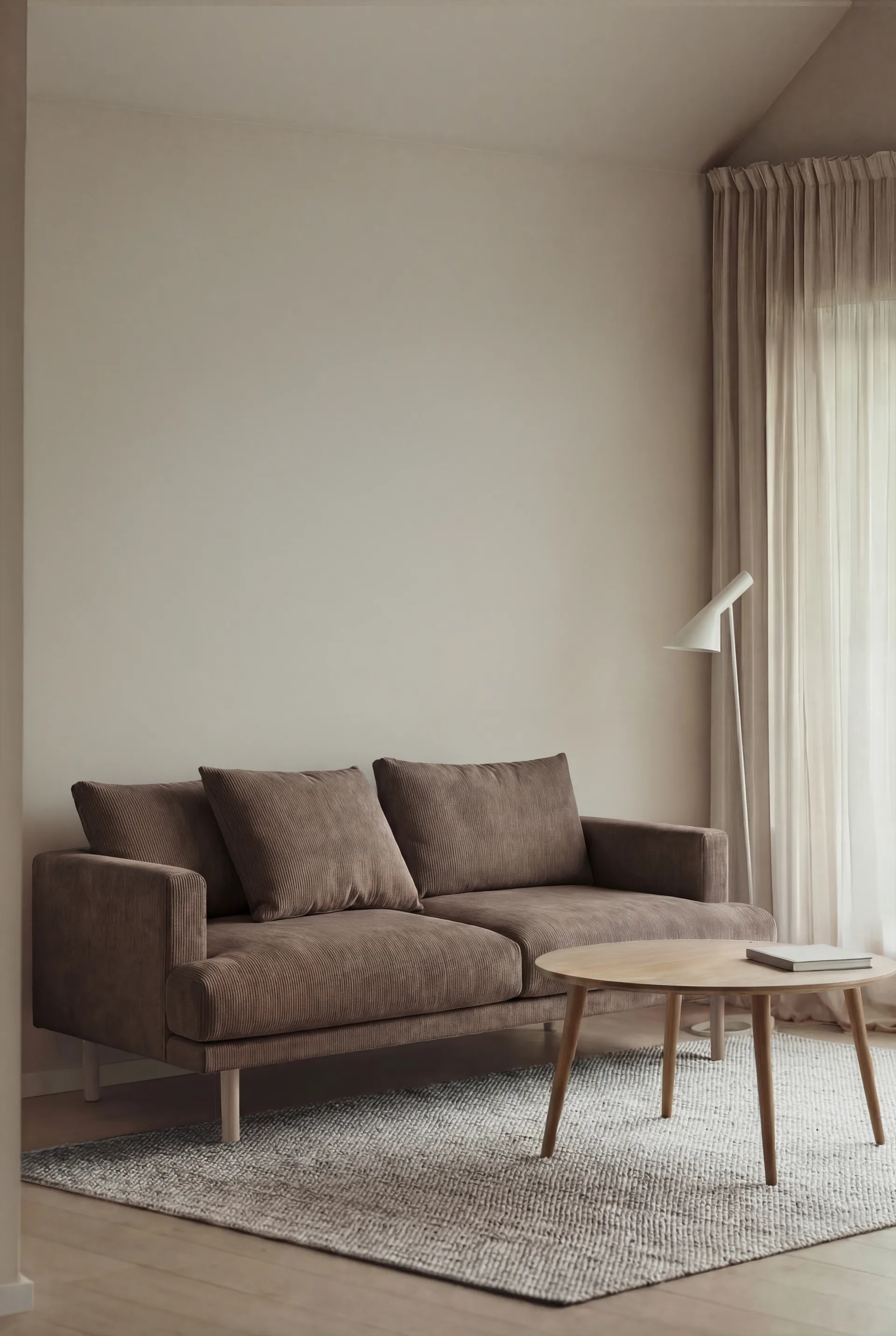 Sjövik sofa, Jump Brown 1955-witgeoliede eiken, 2,5-zits 1898