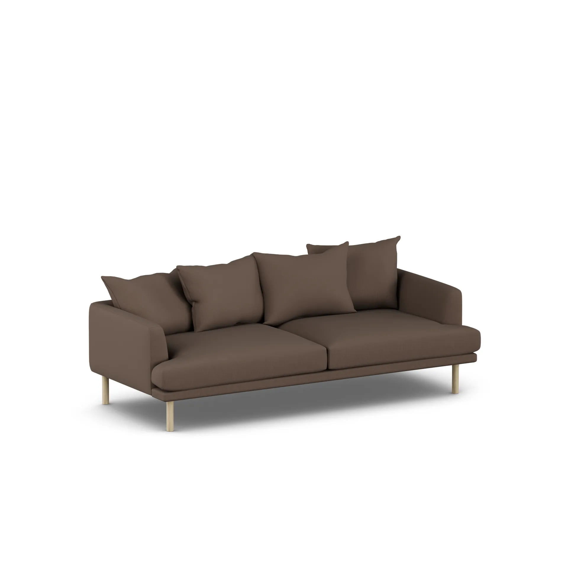 Sjövik sofa, Jump Brown 1955-witgeoliede eiken, 3-zits 1898