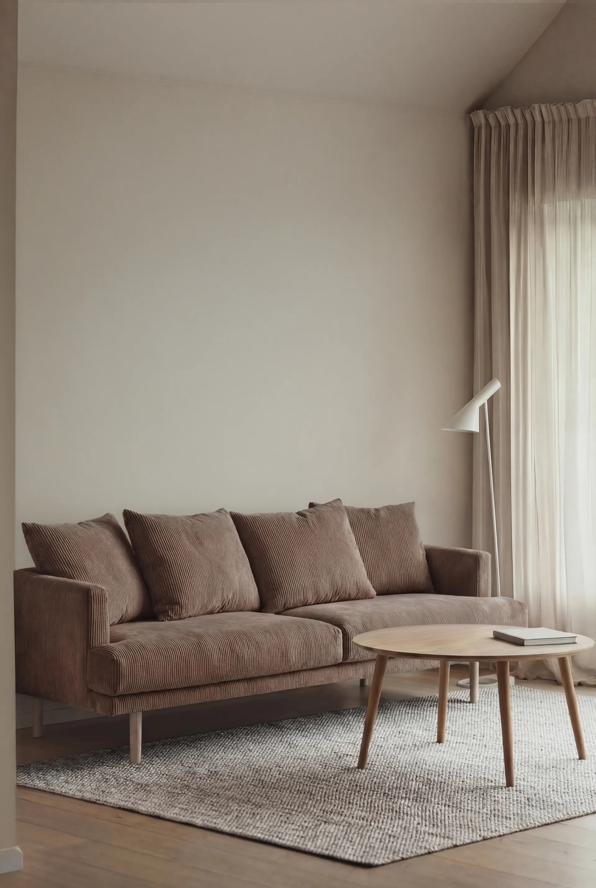 Sjövik sofa, Jump Brown 1955-witgeoliede eiken, 3-zits 1898