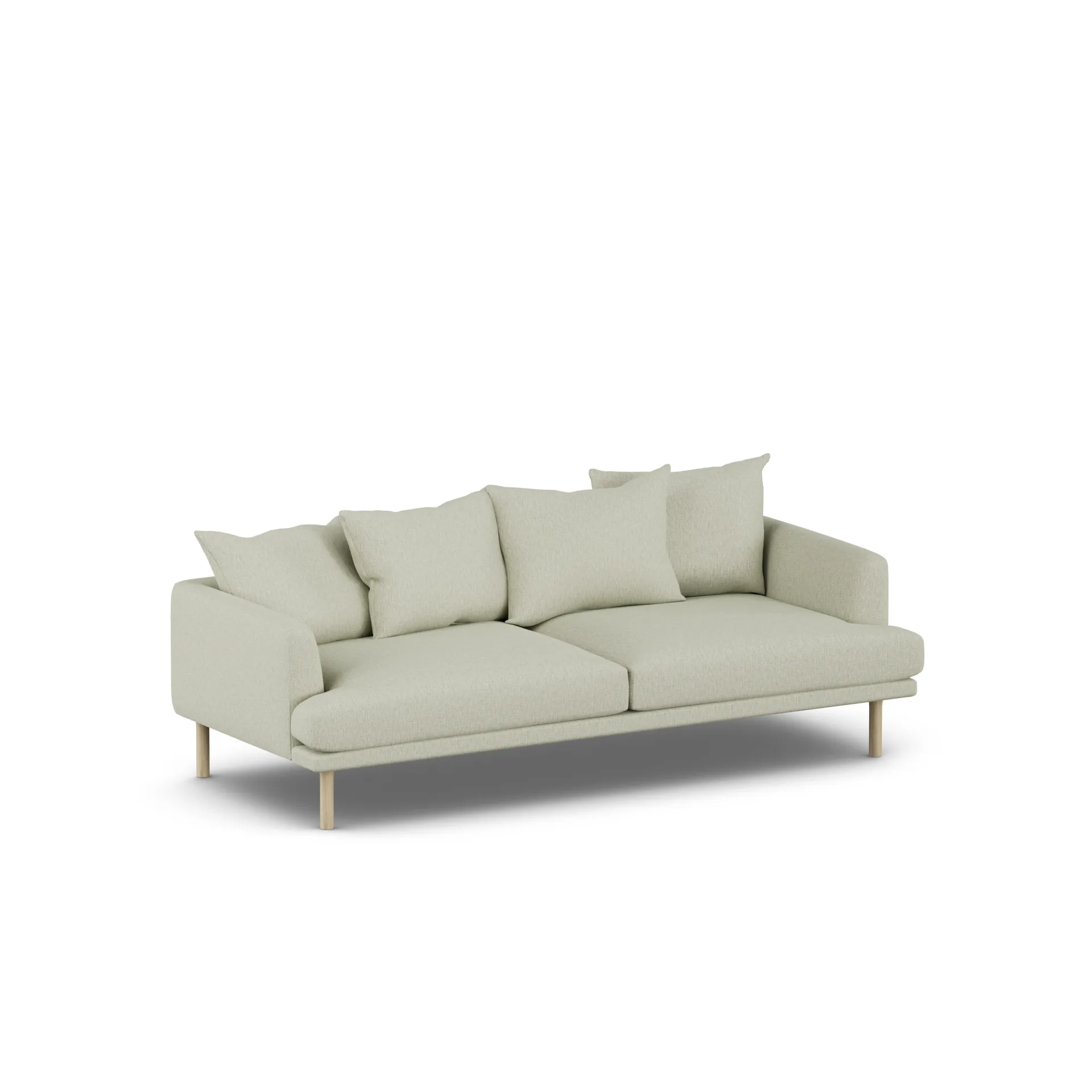 Sjövik sofa, Luiza Beige 3981-witgeoliede eiken, 3-zits 1898