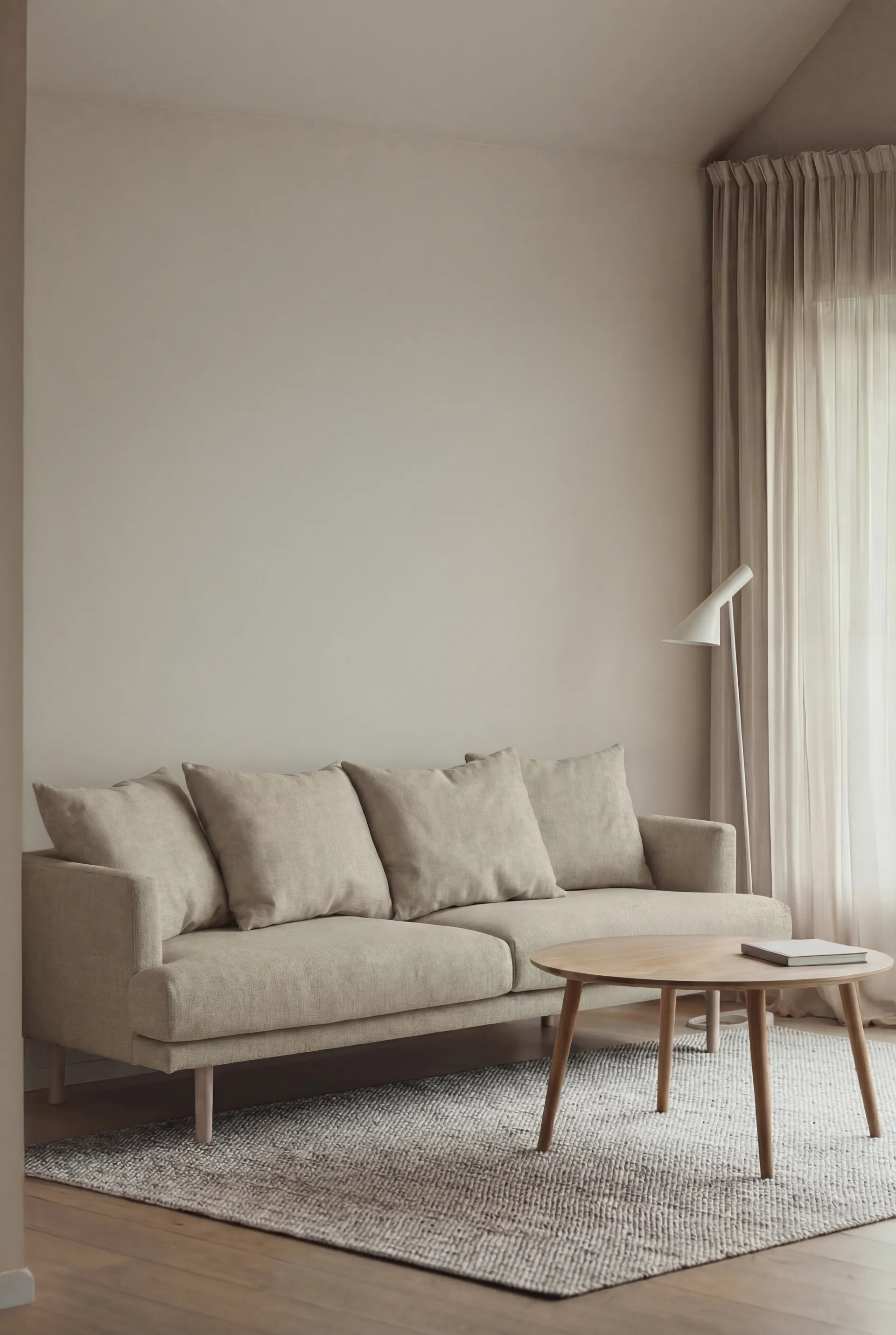 Sjövik sofa, Luiza Beige 3981-witgeoliede eiken, 3-zits 1898