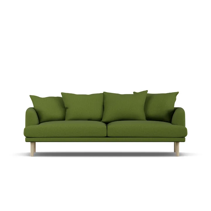 Sjövik sofa - Luiza Green 3975-witgeoliede eiken, 3-zits - 1898