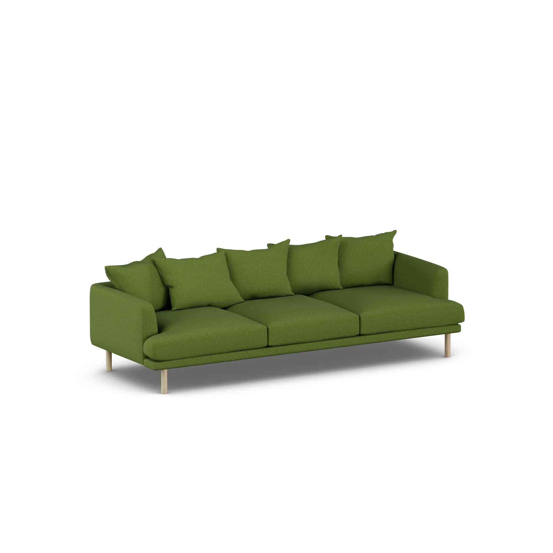 Sjövik sofa, Luiza Green 3975-witgeoliede eiken, 3,5-zits 1898