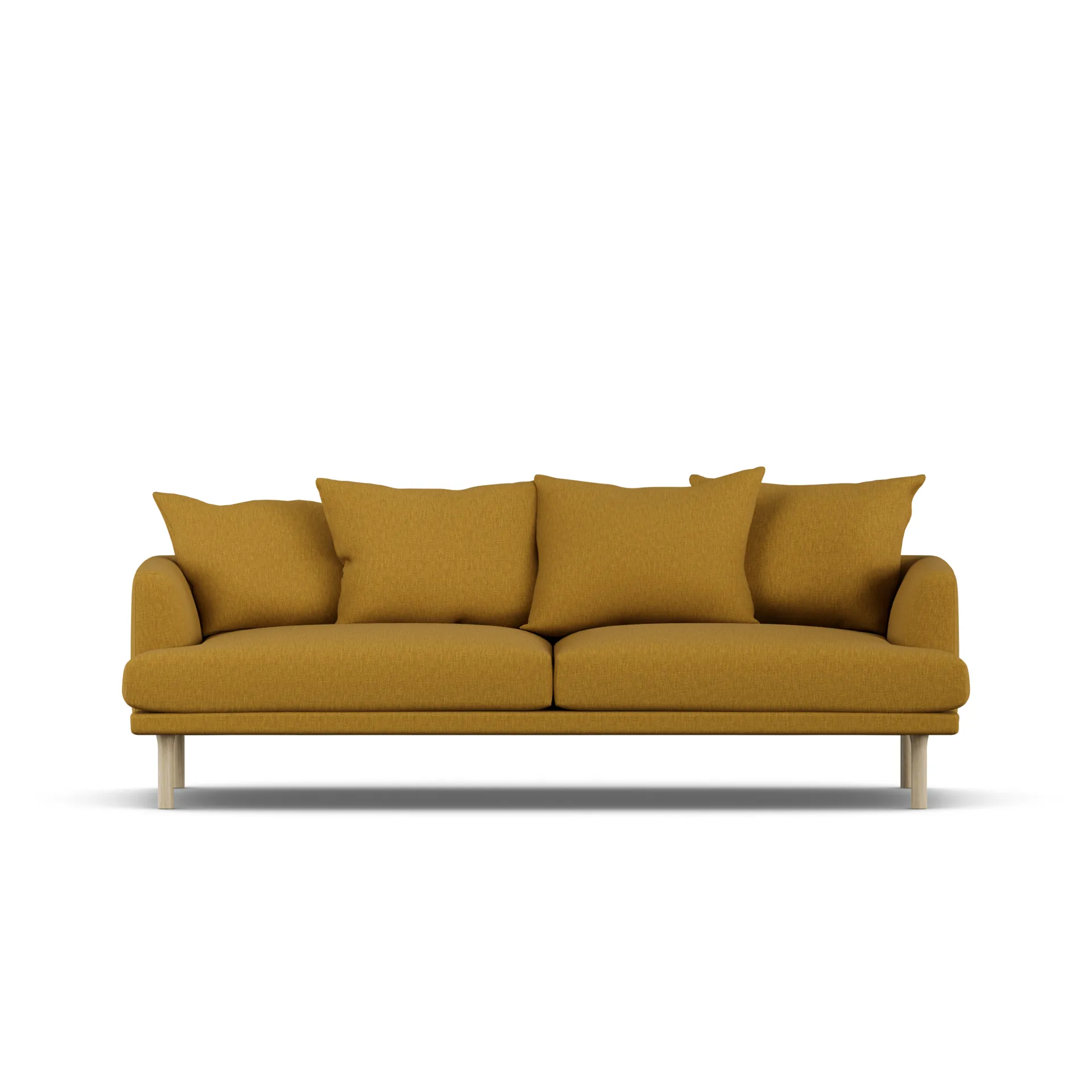 Sjövik sofa, Luiza Mustard 3972-witgeoliede eiken, 3-zits 1898