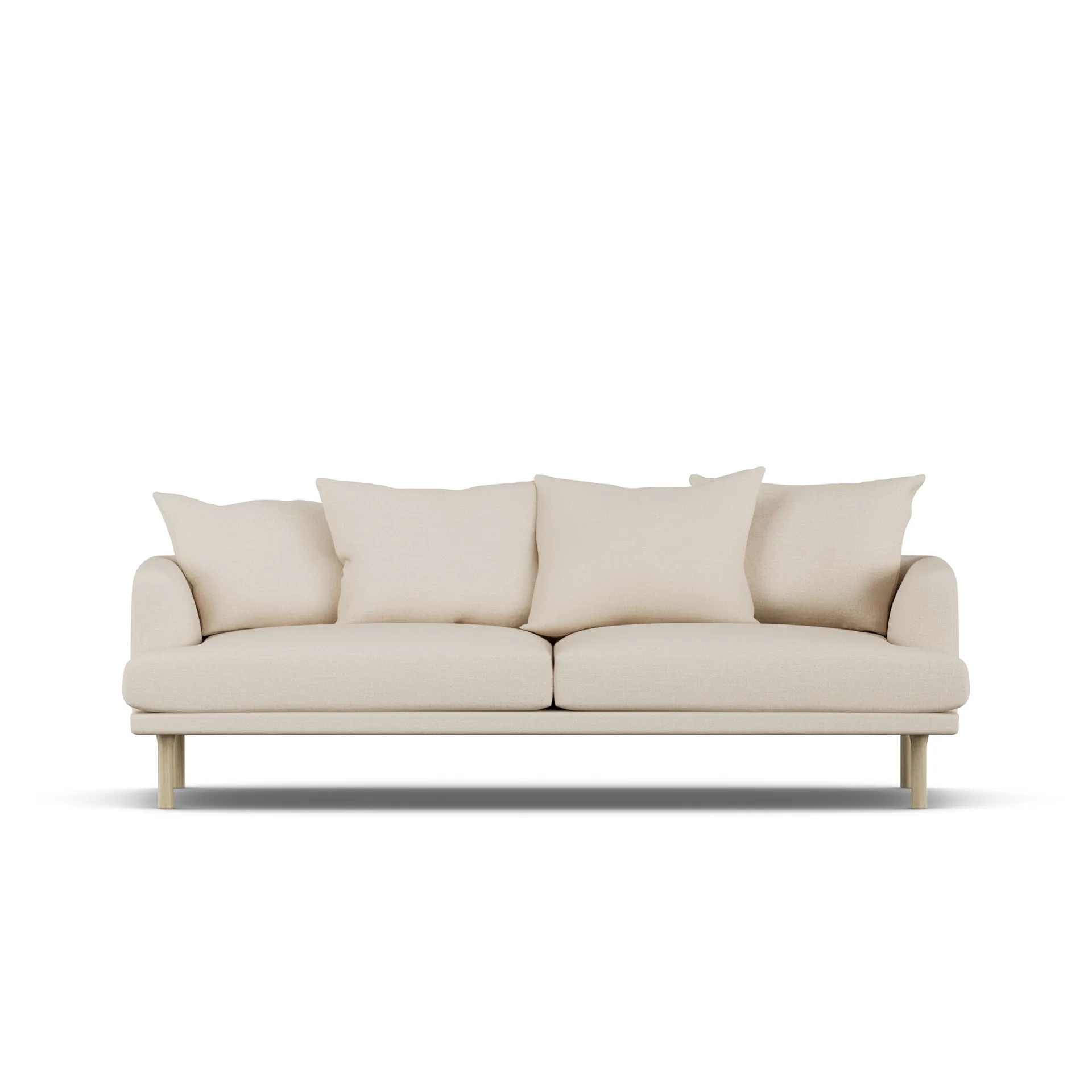 Sjövik sofa, Same Beige 6670-witgeoliede eiken, 3-zits 1898