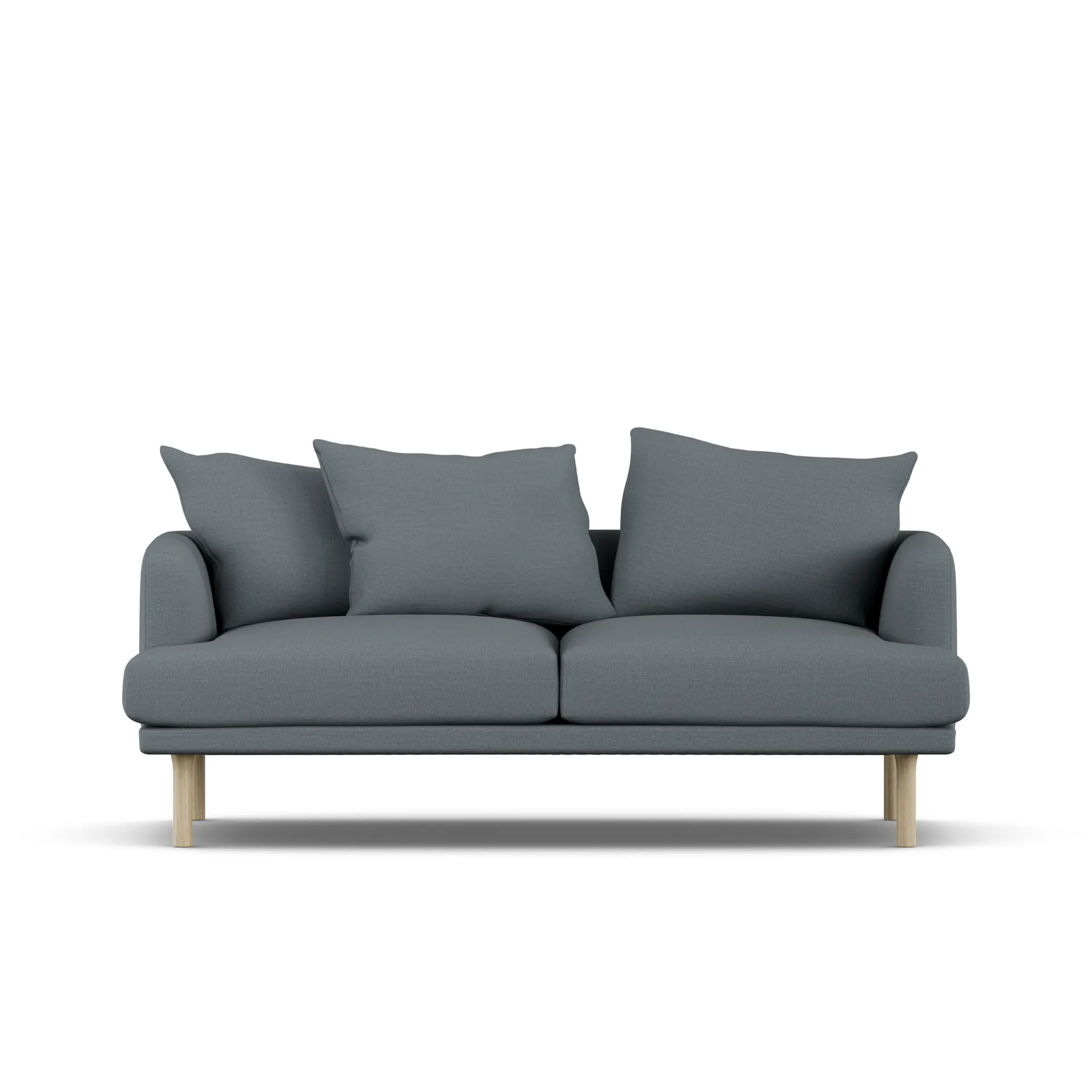 Sjövik sofa, Same Blue 6678-witgeoliede eiken, 2,5-zits 1898
