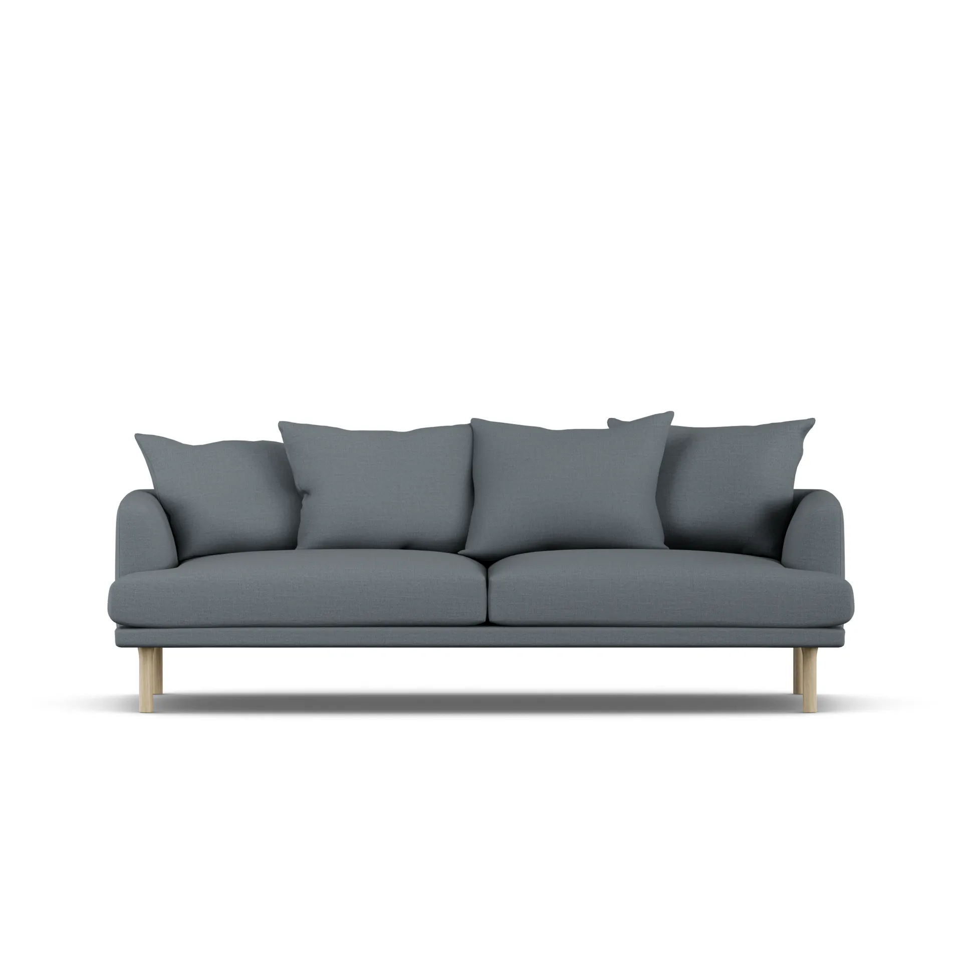 Sjövik sofa, Same Blue 6678-witgeoliede eiken, 3-zits 1898