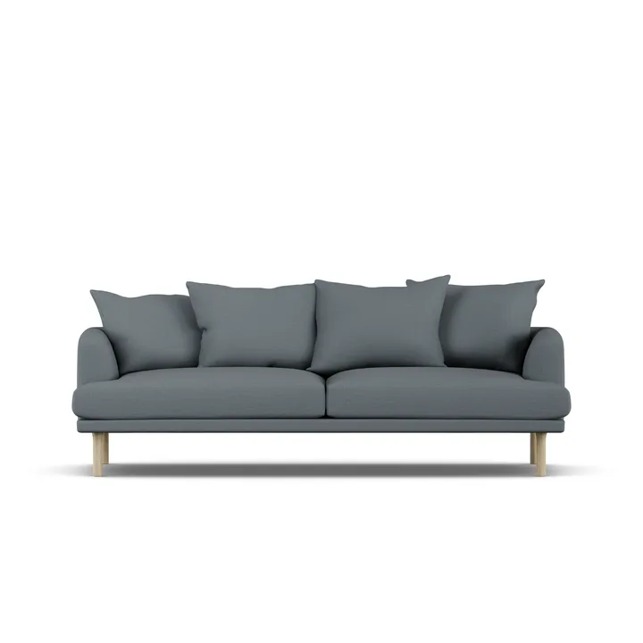 Sjövik sofa - Same Blue 6678-witgeoliede eiken, 3-zits - 1898