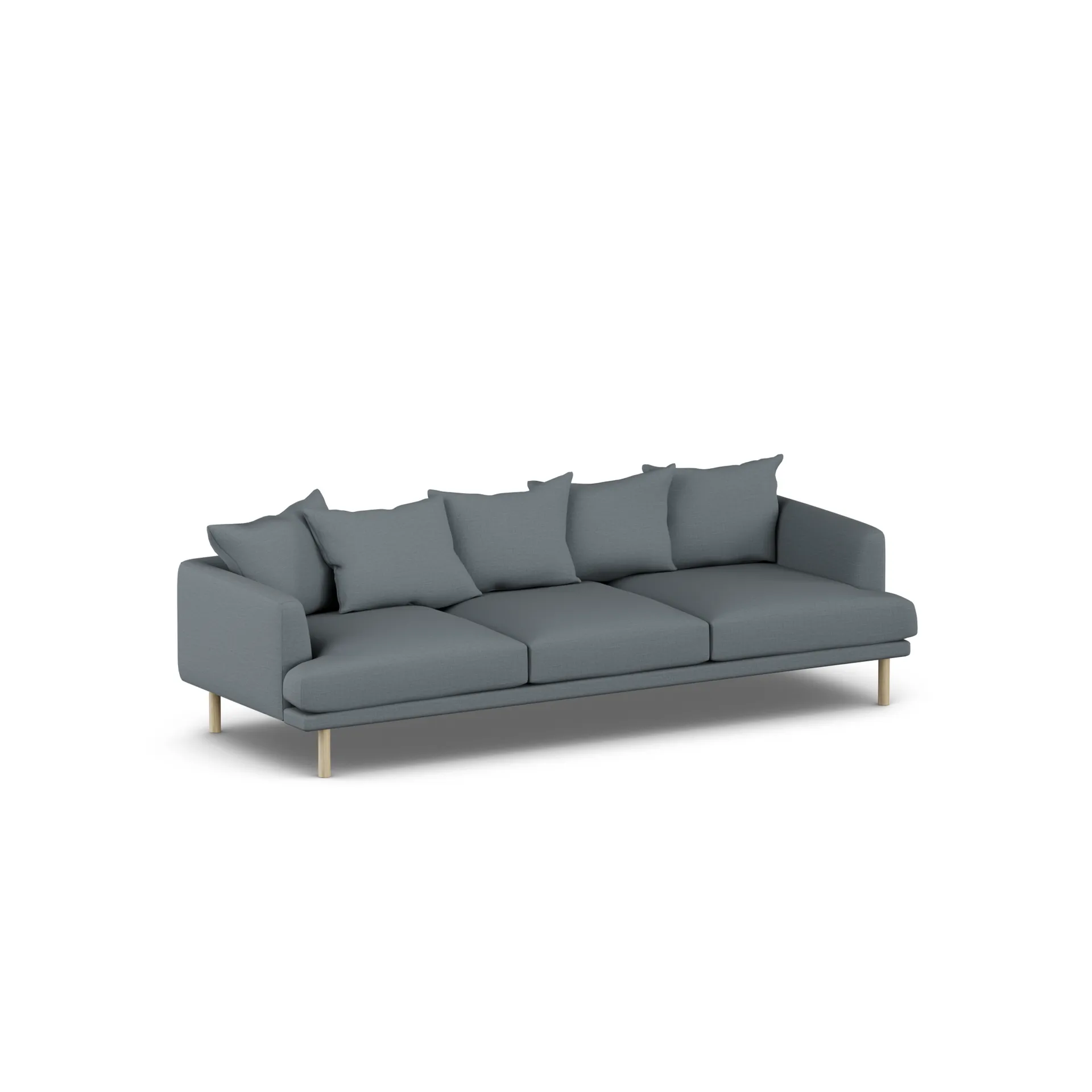 Sjövik sofa, Same Blue 6678-witgeoliede eiken, 3,5-zits 1898