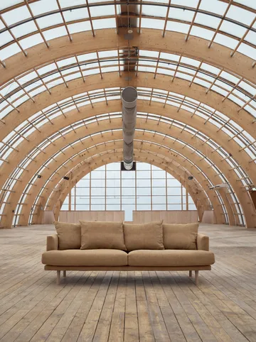 Sjövik sofa - Same Ochre 6676-witgeoliede eiken, 3-zits - 1898